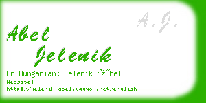 abel jelenik business card